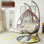 Hanging Basket Rattan Chair Double Household Indoor Swing Balcony Bassinet Bird's Nest Hammock Lazy Orchid Drop Double Pole Coffee Fine Rattan