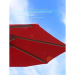 Outdoor Courtyard Table And Chair Sunshade Umbrella Large Terrace Villa Garden Square Leisure Combination Luxury 3.5m Square + 180kg Base