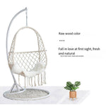 Hanging Basket Rattan Chair Net Red Bedroom Swing Girl Single Family Indoor Balcony Hanging Orchid Bed Cradle A Off White Single