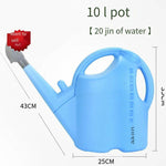 Watering Bucket Thickened Watering Pot Large Watering Spray Pot Long Nozzle Watering Pot Household Sprinkler Pot 10 Liters Blue