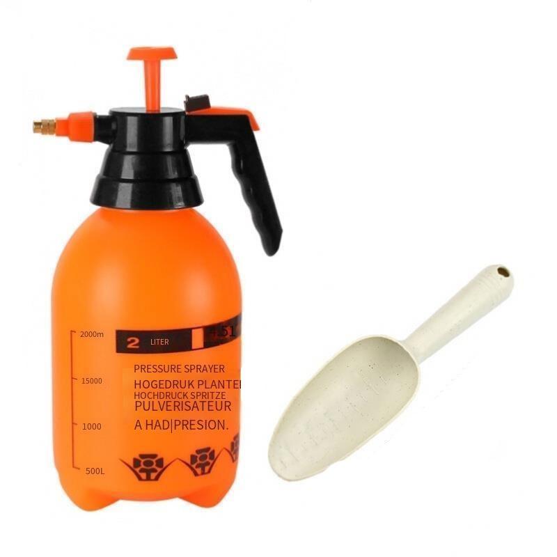 Orange 2L Watering Flower Pot Watering Pot Air Pressure Type High Pressure Watering Pot Garden Small Spray Flower Spray Bottle