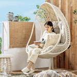 Hanging Basket Rattan Chair Swing Indoor Household Balcony Bedroom Girl Cradle Net Red Bird's Nest Tesiyou Rattan Outdoor Pear Shaped