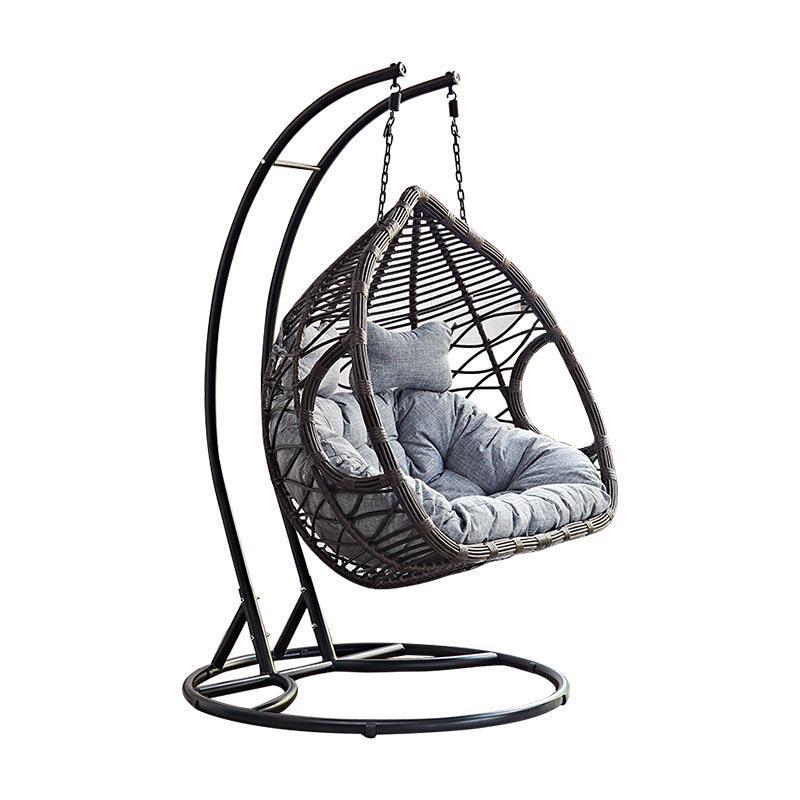 Double Basket Rattan Chair Hanging Household Hammock Indoor Bird's Nest Balcony Swing Courtyard Outdoor Net Red Cradle Chair Double Single Pole