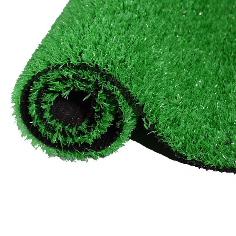 6 Pieces Simulation Green Plant False Turf Plastic Decorative Carpet Kindergarten Outdoor Fence Lawn Mat 1.5cm Green Bottom