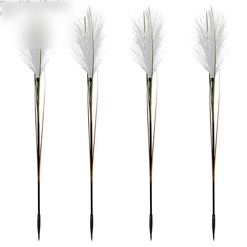 Led Fiber Reed Lamp Simulation Reed Lawn Landscape Outdoor Courtyard Lighting Project Luminous Plant Electricity Payment White Light