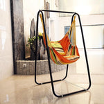 Hanging Basket Rattan Chair Swing Support Net Red Toy Adult Courtyard Coax Baby Hammock Baby Single Cradle Indoor Candy Color [non Main Drawing]