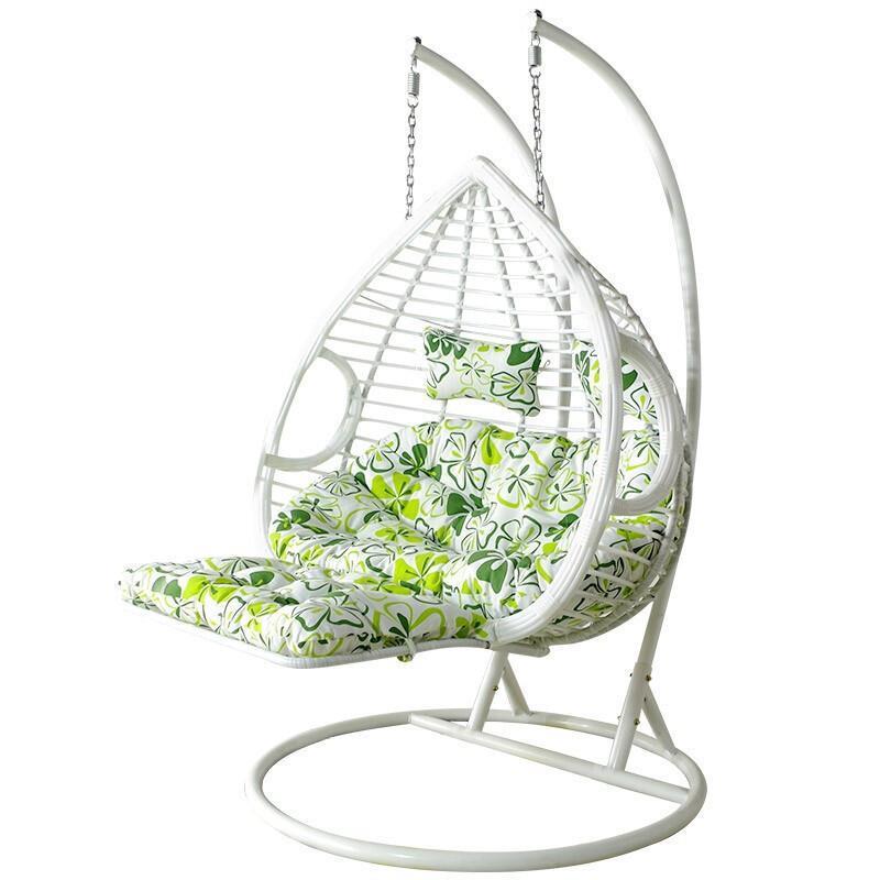 Hanging Basket Rattan Chair Double Household Indoor Swing Balcony Bassinet Chair Bird's Nest Hammock Lazy Hanging Orchid Drop Chair Double Pole Coffee Fine Rattan