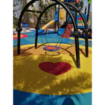 Outdoor Swing Kindergarten Single Person Community Courtyard Large Amusement Equipment Milky White Climbing