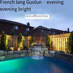 Underwater Lamp Lighting Pool Underwater Lamp LED Solar Energy Outdoor Courtyard Fish Pool Underwater Lamp Waterproof Exterior Wall Lamp 90w