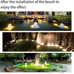 Underwater Lamp Lighting Pool Underwater Lamp LED Solar Energy Outdoor Courtyard Fish Pool Underwater Lamp Waterproof Exterior Wall Lamp 90w