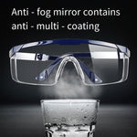 10 Pieces Goggles Dust Proof Windproof Splash Proof Protective Glasses Fog Proof Riding Uv Proof Sunglasses Eye Mask Dark Blue Fog Proof