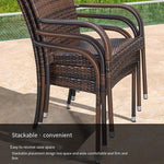 Rattan Table And Chair Combination Outdoor Table And Chair Rattan Chair Outdoor Table And Chair Balcony Table And Chair Courtyard Leisure Small Tea Table