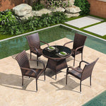 Rattan Table And Chair Combination Outdoor Table And Chair Rattan Chair Outdoor Table And Chair Balcony Table And Chair Courtyard Leisure Small Tea Table