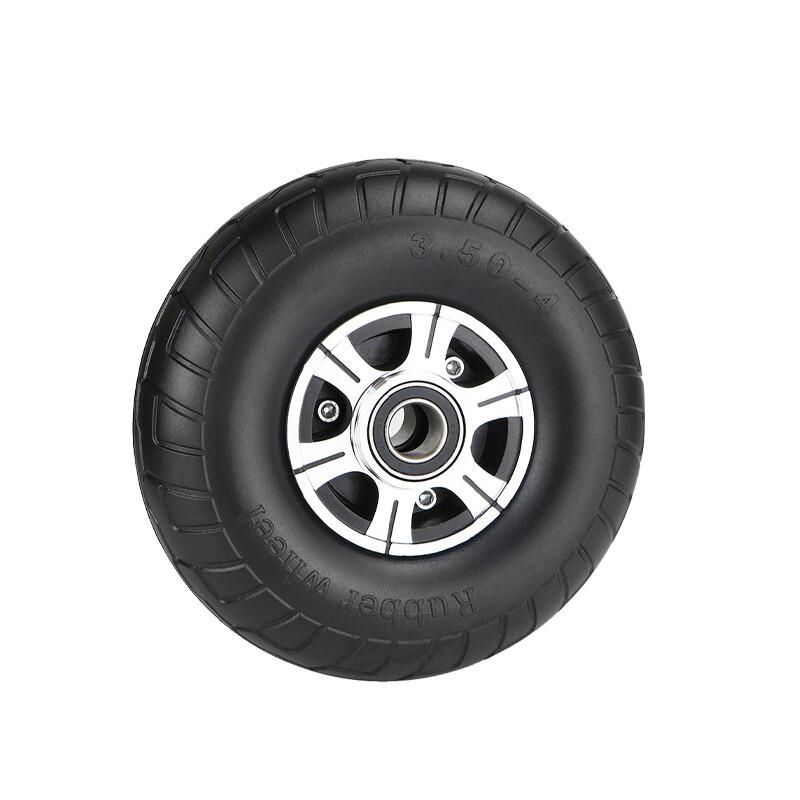 8Inch Caster Silent Truck Trailer Wheel Alloy Rubber Wheel High Load Heavy Industrial Caster 8Inch Single Wheel