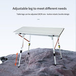 Folding Table Outdoor Super Portable Picnic Folding Table Chair Package Easy To Carry All Aluminum Rectangular Table