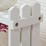 Solid Wood Flower Rack Living Room Balcony Floor Multi-storey Flower Pot Rack On The Table White 30 Long