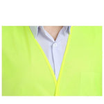 15 Pieces Fluorescent Yellow Reflective Vest Environmental Protection Warning Safety Reflective Vest Reflective Work Clothes