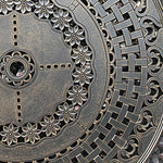 Outdoor Table And Chair Courtyard Furniture Cast Aluminum Leisure Balcony Terrace Villa Sunshine Room Iron Umbrella Combination Five Piece Set