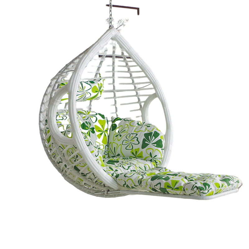 Hanging Chair Indoor Hanging Chair Swing Cradle Chair Bird's Nest Chair Swing Chair Adult Single White Rattan