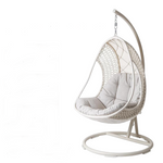Indoor Double Rattan Chair With Pear Net Hanging Basket And Outdoor Single Chair Set