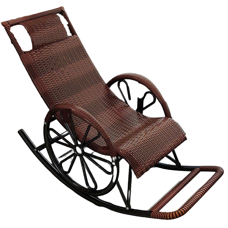 Adult Rocking Chair Reclining Chair Leisure Rocking Chair Rocking Chair Leisure Chair Lazy Chair Rattan Chair On Balcony