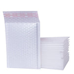 186 Pieces White Matte Film Bubble Bag Pearl Film Envelope Express Bag Waterproof Bag Envelope Bag 22 * 25 + 4cm