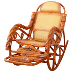 Rocking Chair Adult Rocking Chair Reclining Chair Winter Summer Dual-purpose Adult Rattan Chair Balcony Household Leisure Elderly Nap Carefree Lazy Chair