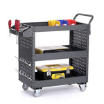 Tool Car Trolley Multi Function Shelf Vehicle Repair Workshop Trolley Industrial Hand Push Tool Car