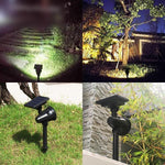 Solar Lamp Outdoor Courtyard Projection Lamp Outdoor Waterproof LED Lawn Lamp Villa Garden Lawn Seven Color Atmosphere Decorative Landscape Lamp