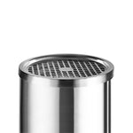 Stainless Steel Trash Can 5L with Ashtray Garbage Bin With Double Barrel Inside and Outside Suitable for Hotel Lobby, Elevator Entrance, Courtyard, Garden