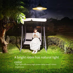 Solar Lamp Outdoor Courtyard Chandelier Household Lighting Villa Balcony Garden Pavilion Grape Trellis Super Bright Waterproof LED Projection Bulb