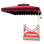 Security Guard Station Sunshade Umbrella Community Property Guard Image Platform Guard Yard Outdoor Advertising Sun Umbrella Square Umbrella 2.1m