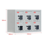 6 Acrylic Doors And Windows Mobile Phone Charging Cabinet, Electronic Equipment, Walkie Talkie Safe Deposit Box