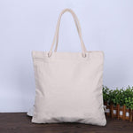 Canvas Bag Blank Cotton Bag Handbag Shopping Bag Conference Bag Printed Logo Large 100 Orders 45 * 35 * 10cm Canvas Bag * 1