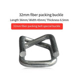 20 Pieces Steel Wire Back Buckle 32mm Flexible Fiber Belt Special Buckle Heavy Duty Buckle