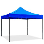 Outdoor Sunshade 3x3m Advertising Tent Large Canopy Parking Courtyard Sun Umbrella Stall Night Market Barbecue Shed Activity Exhibition Booth Blue