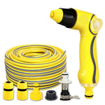 Wash Car Suit Home Wash Car High-pressure Water Irrigation Gardening Cleaning Storage Rack Tool Spray Boiler Wash Car Artifact TPR Yellow 40 Meters Water Pipe Set