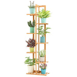 Simple Multi-layer Solid Wood Flower Rack Balcony Fleshy Simple Modern Living Room Indoor Bonsai Rack Nordic American Green Pineapple Hanging Basket Flower Pot Rack Can Hold 7 Layers Of Primary Color