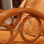 Rattan Chair Rocking Chair Adult Lunch Break Couch Reclining Chair Carefree Chair Elderly Living Room Balcony Leisure Chair Lazy Creative Chair Furniture