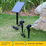 Solar Lamp Household Courtyard Lamp Spotlights Garden Outdoor Landscape Lamp LED Waterproof Lawn Lamp Household Super Bright Lighting Wall Simple Lamp