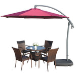 Rattan Woven Outdoor Tables And Chairs Courtyard Leisure Furniture Garden Iron Balcony Outdoor Tea Table Sunshade Combination Package 20