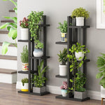 Balcony Outdoor Iron Art Solid Wood Storage Simple Flower Shelf Multi-layer Indoor Space Saving Ladder Landing Multi Meat Green Pineapple Flower Pot Shelf Bedroom Simple Modern Storage Shelf Six Layer White Shelf Blackboard