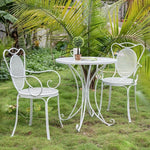 European Iron Terrace Outdoor Table And Chair Combination Open Courtyard Balcony Garden Leisure Table And Chhitair One Table And Two Chairs We