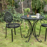 European Iron Terrace Outdoor Table And Chair Combination Open Courtyard Balcony Garden Leisure Table And Chhitair One Table And Two Chairs We