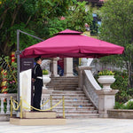 Security Sentry Box Sunshade Outdoor Property Image Sentry Sun Umbrella Outdoor Platform Umbrella Sentry Platform Roman Umbrella 1.5m Double