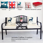 Balcony Table And Chair Three Piece Set Outdoor Chair Iron Art Creative Tea Table Courtyard Lifting Small Combination Outdoor Leisure Simple Tea Athens Black