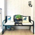 Balcony Table And Chair Three Piece Set Outdoor Chair Iron Art Creative Tea Table Courtyard Lifting Small Combination Outdoor Leisure Simple Tea Athens Black