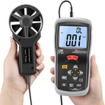 Hand Held Digital Anemometer Wind Speed And Temperature Tester High-precision With LCD Digital Display