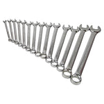 Full Polish Dual Purpose Wrench Set 14 Piece Set Open End Box Wrench Dual Purpose Solid Wrench Double End Wrench Set