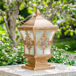 Wall Column Head Lamp Solar Outdoor Courtyard Lamp Waterproof Outdoor Door Column Lamp Garden Villa Door Household Super Bright Lamp